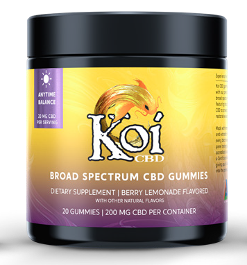 CBD Koi Gummies Anytime Berry Lemonade 20 Pcs, 20 mg