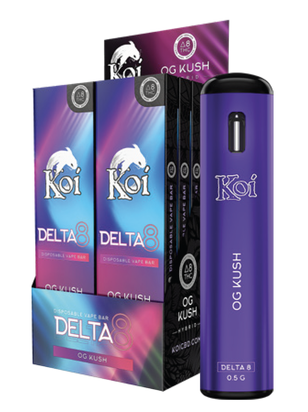 Delta 8 CBD, OG Kush Disposable Vape Bar, 1000 mg / 1 g Delta 8