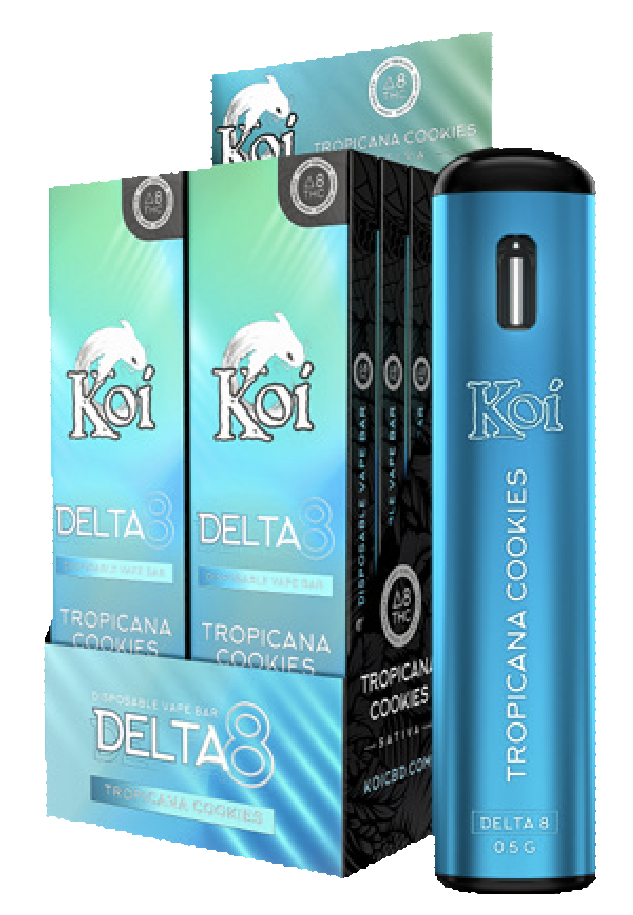 Delta 8 CBD, Tropicana Cookies Disposable Vape Bar, 1000 mg / 1 g Delta 8